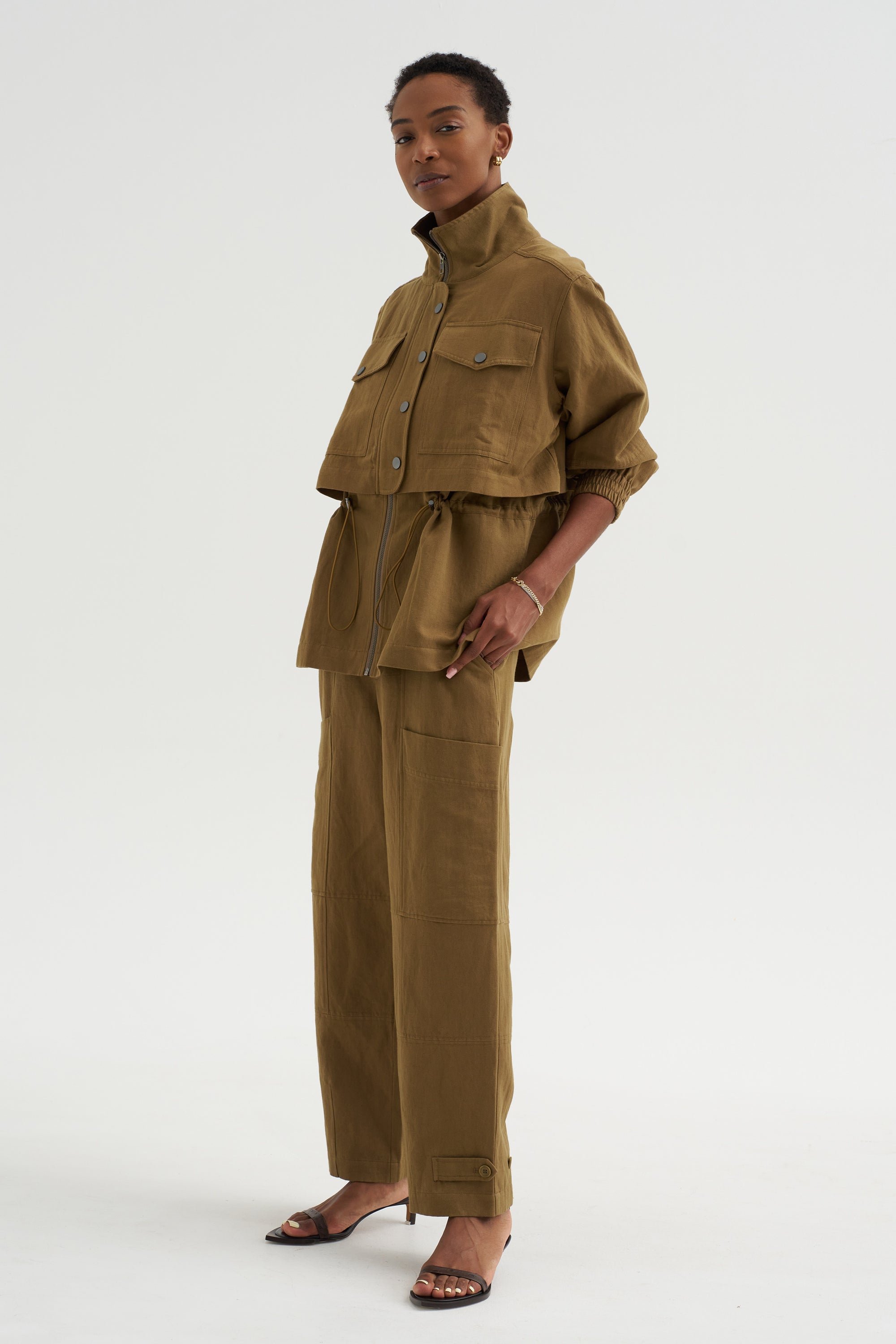Selva - Long Jacket, Tobacco