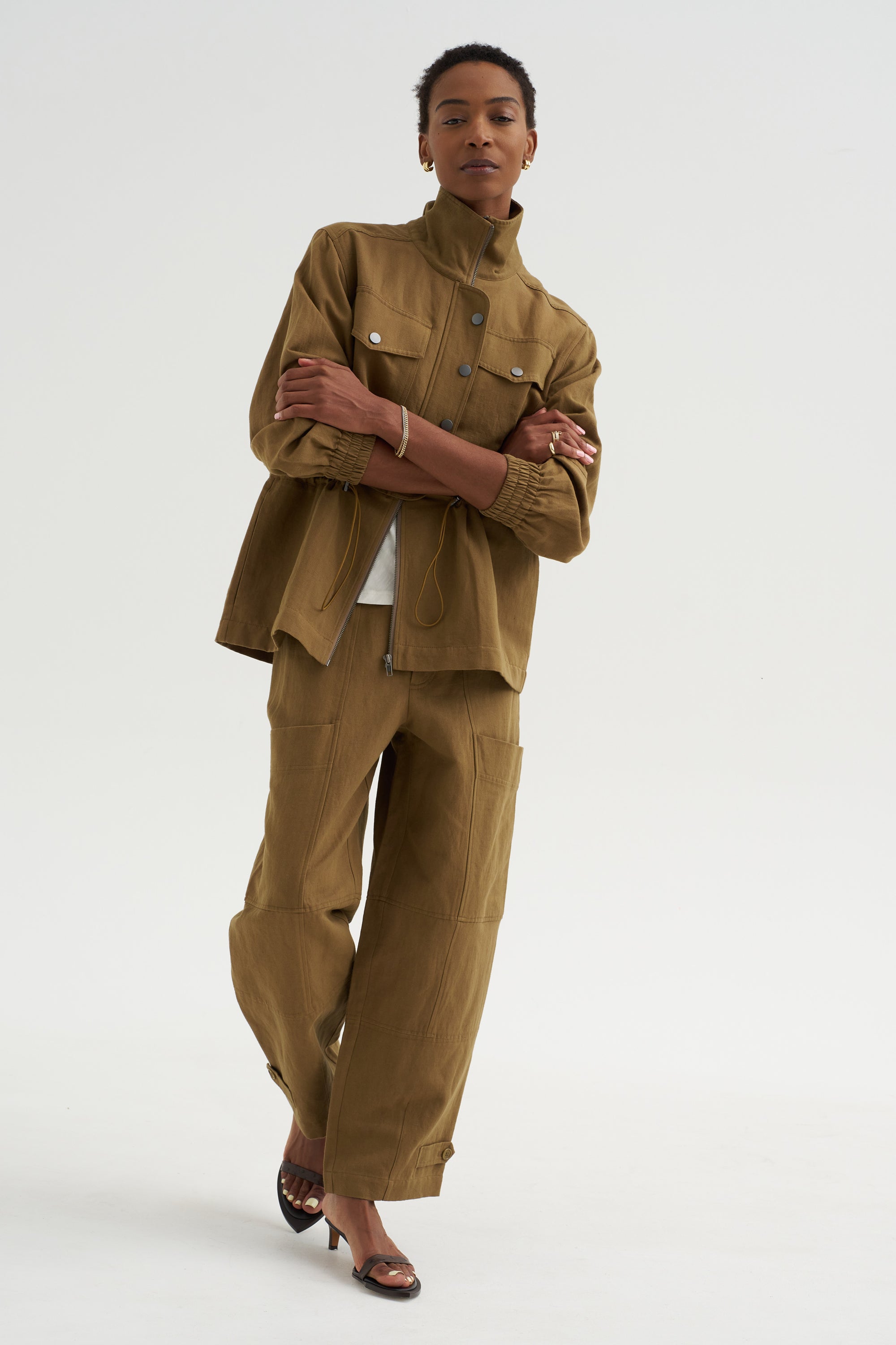 Selva - Long Jacket, Tobacco