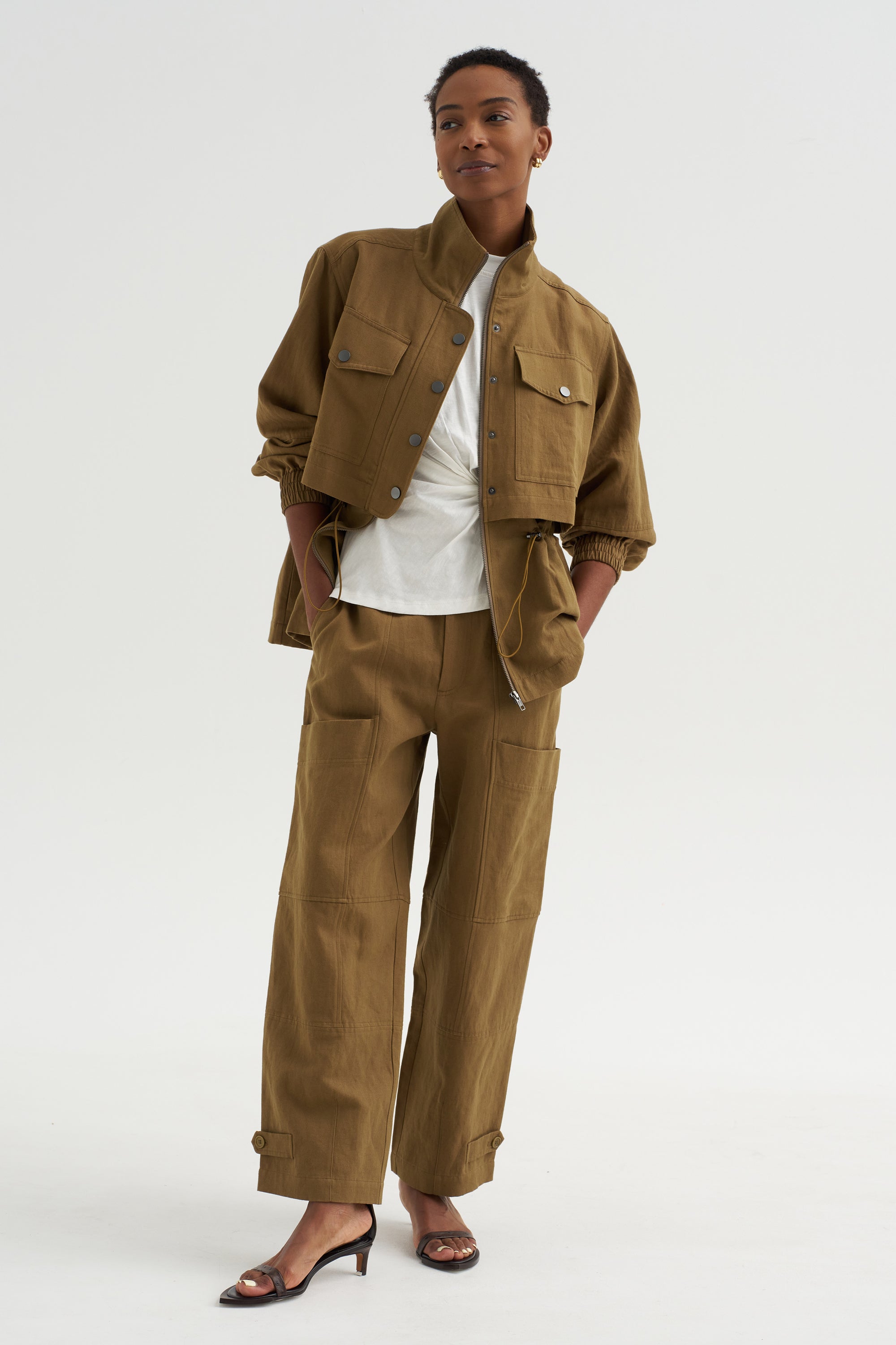 Selva - Long Jacket, Tobacco