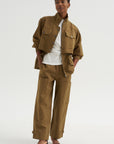 Selva - Long Jacket, Tobacco