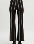 Stripe Long Rene Pull On Pant, Black Multi