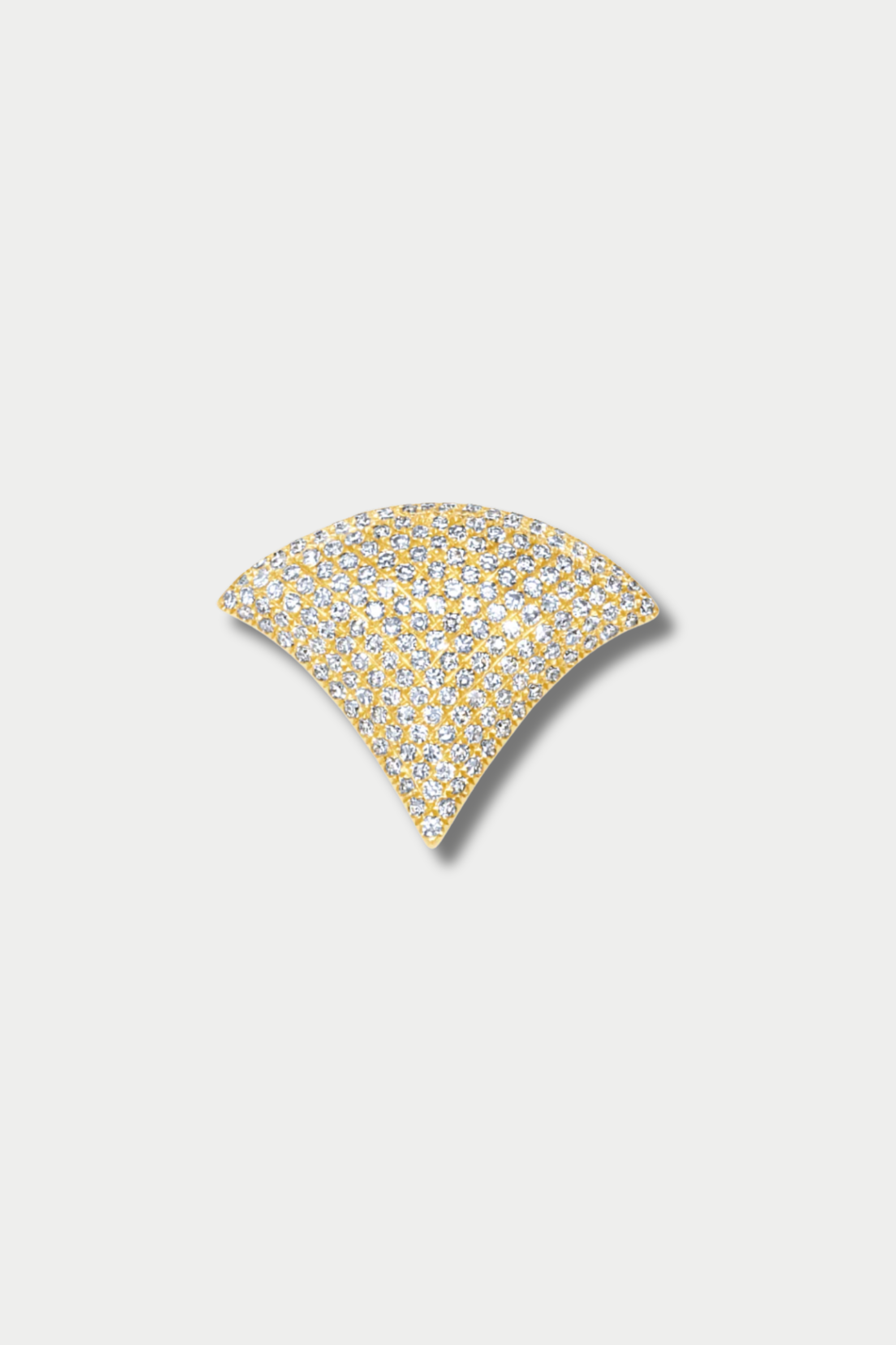 Apse Pave Slider Pendant, Yellow Gold