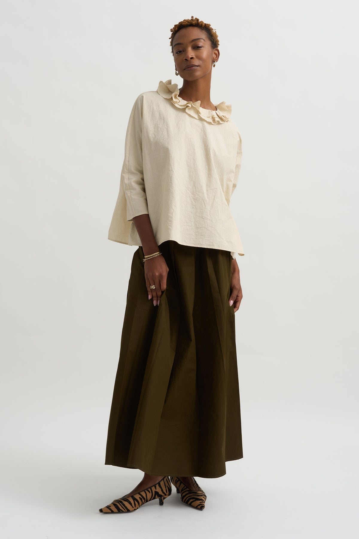 Pleated Skirt, Military
