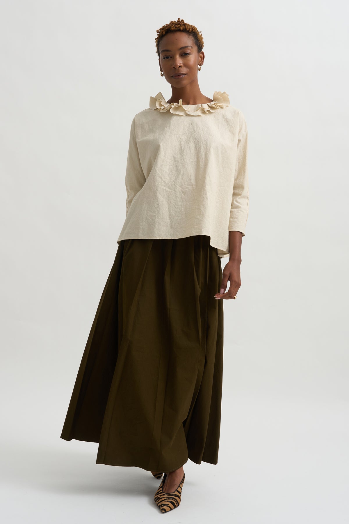 Pleated Skirt, Military