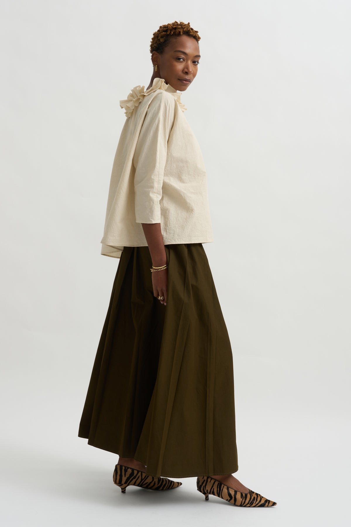 Pleated Skirt, Military