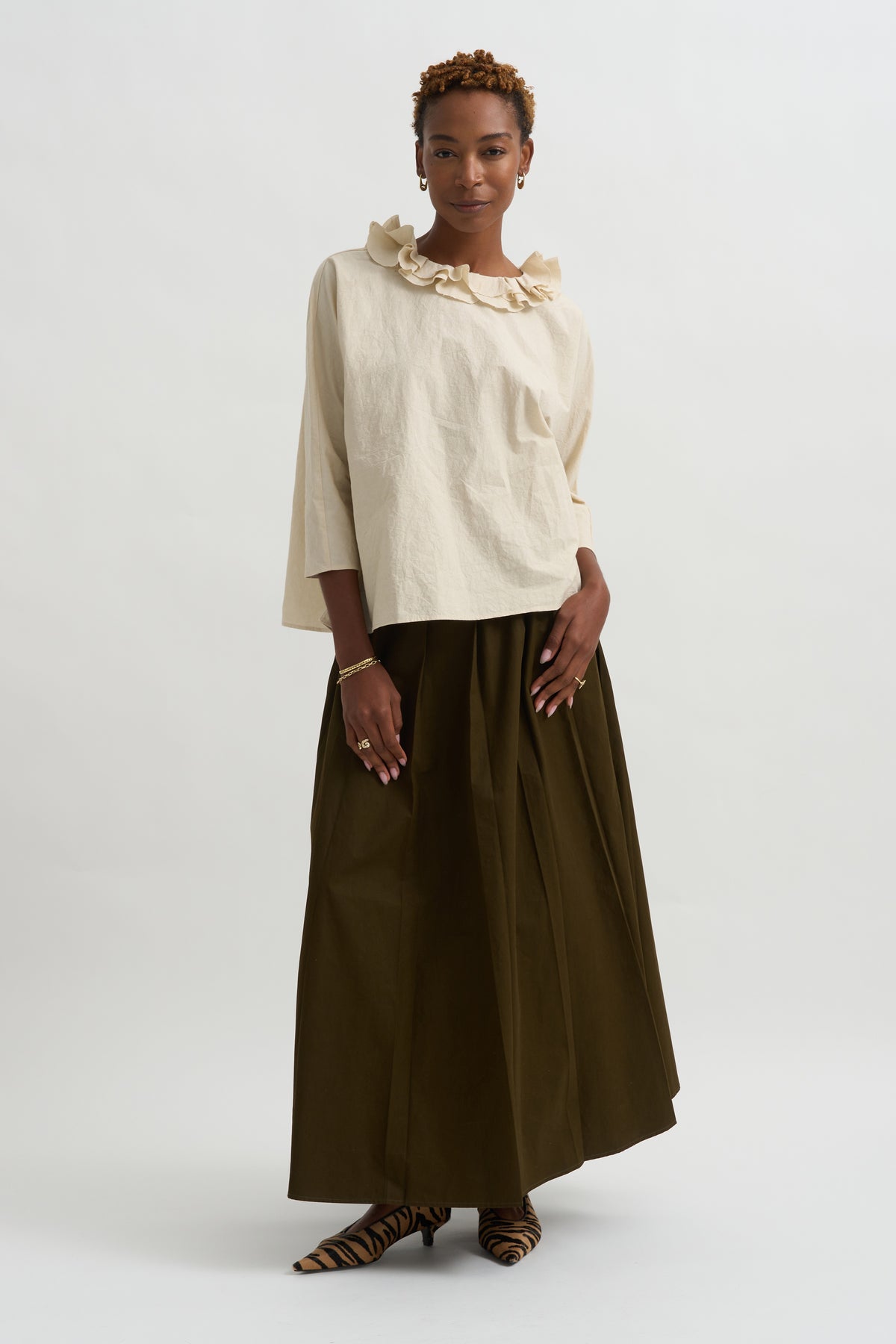 Pleated Skirt, Military