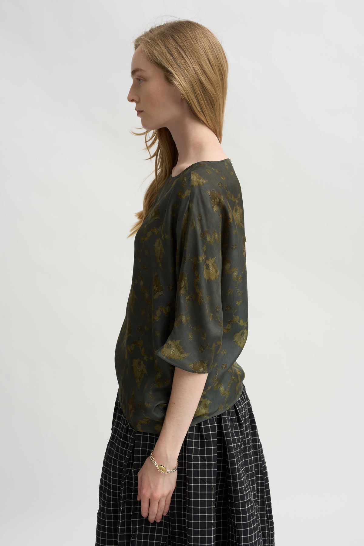Printed Shirt, Dark Teal