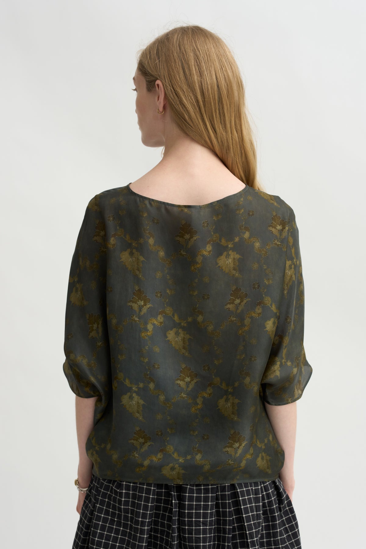Printed Shirt, Dark Teal