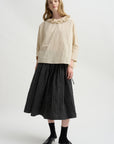 Ruffle Collar Shirt, Natural