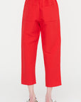 Elastic Waist Pants, Pomegranate