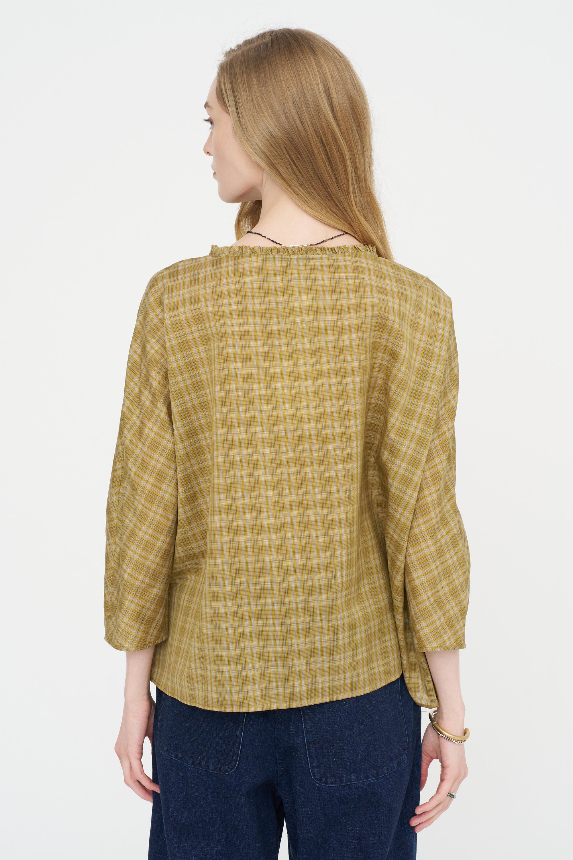 Ruffled Shirt, Olive