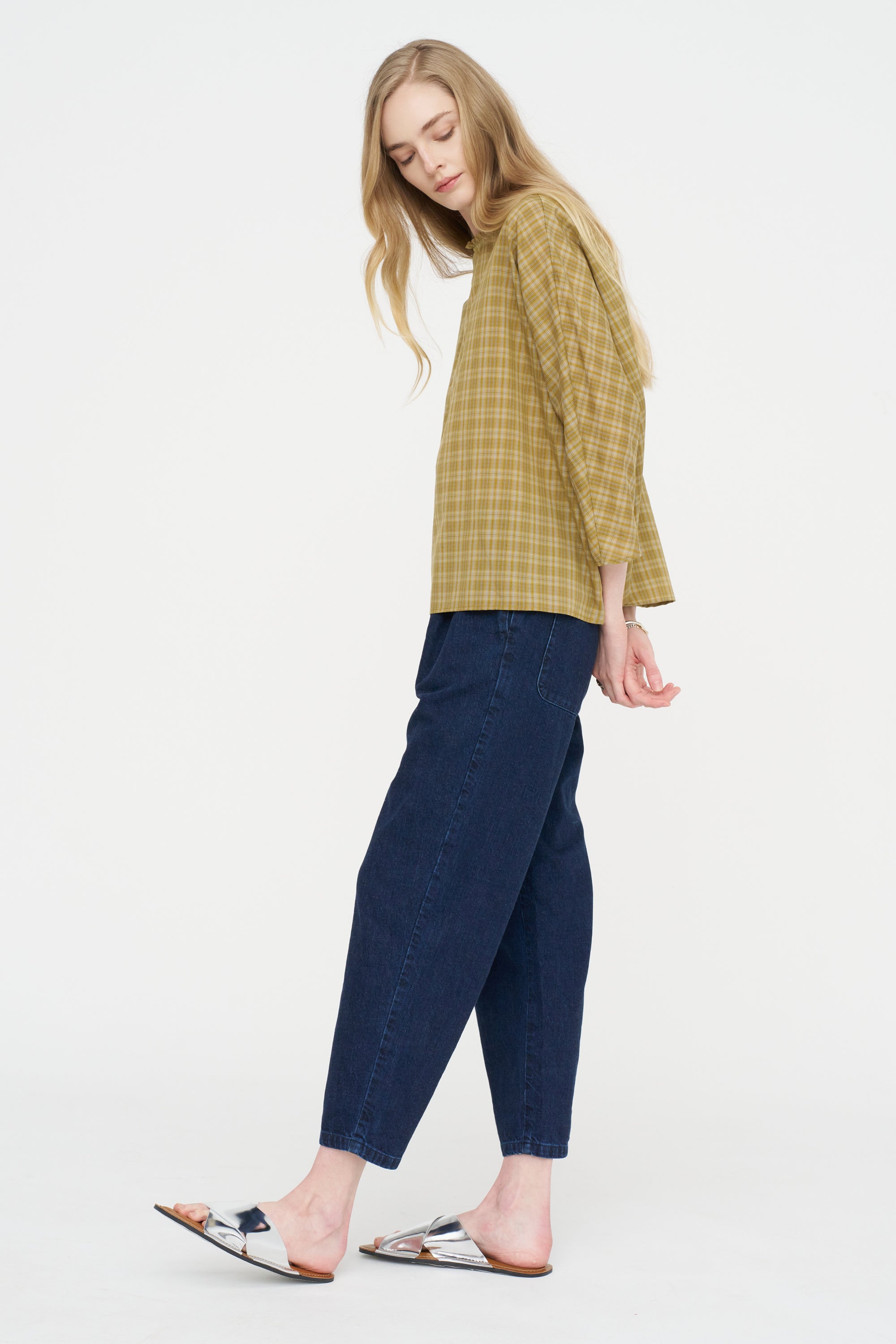 Ruffled Shirt, Olive