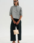 Vichy Tech Cotton Shirt, Dark Turquoise