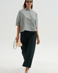 Vichy Tech Cotton Shirt, Dark Turquoise