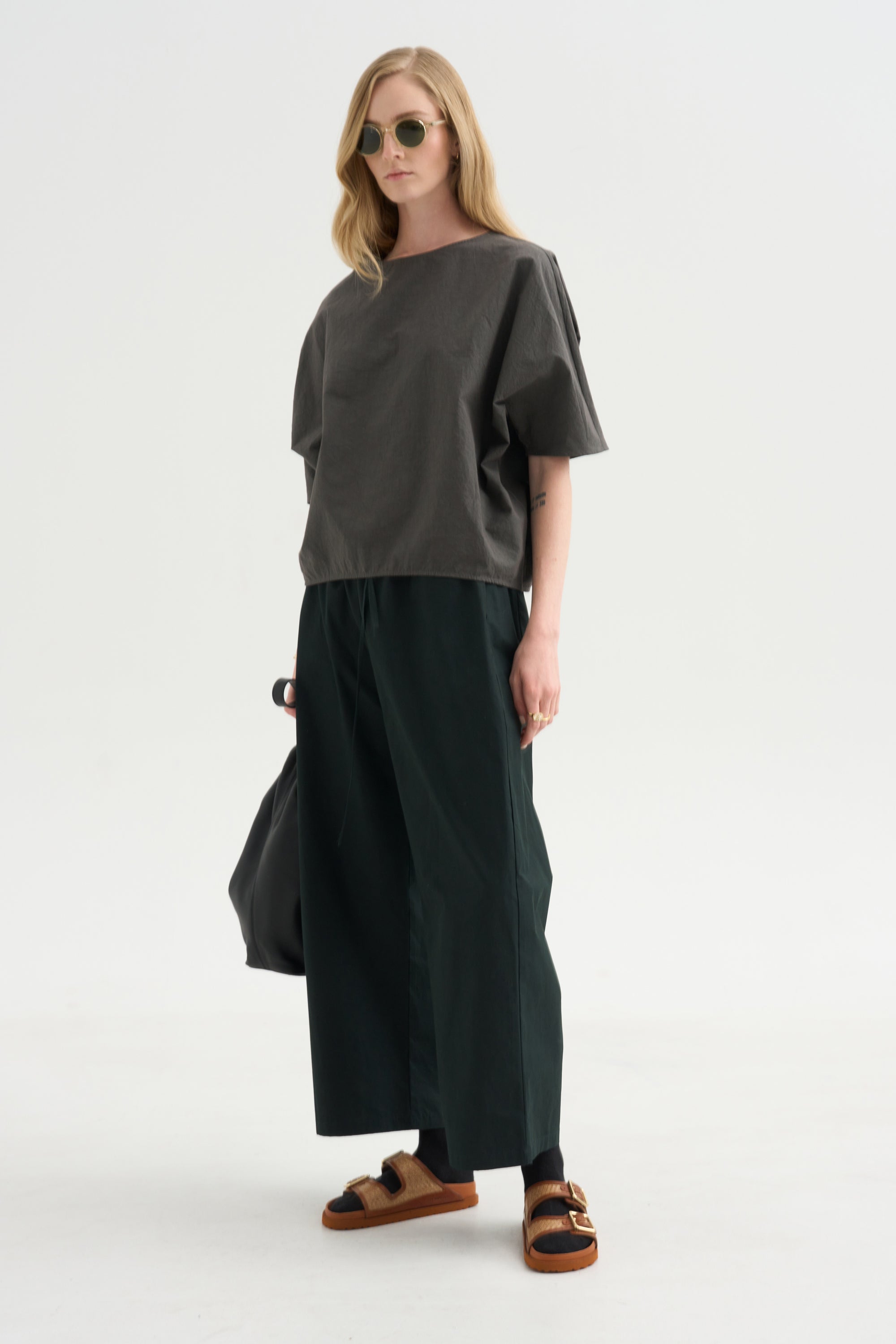 Shirt Cotton &amp; Linen, Bottle Green