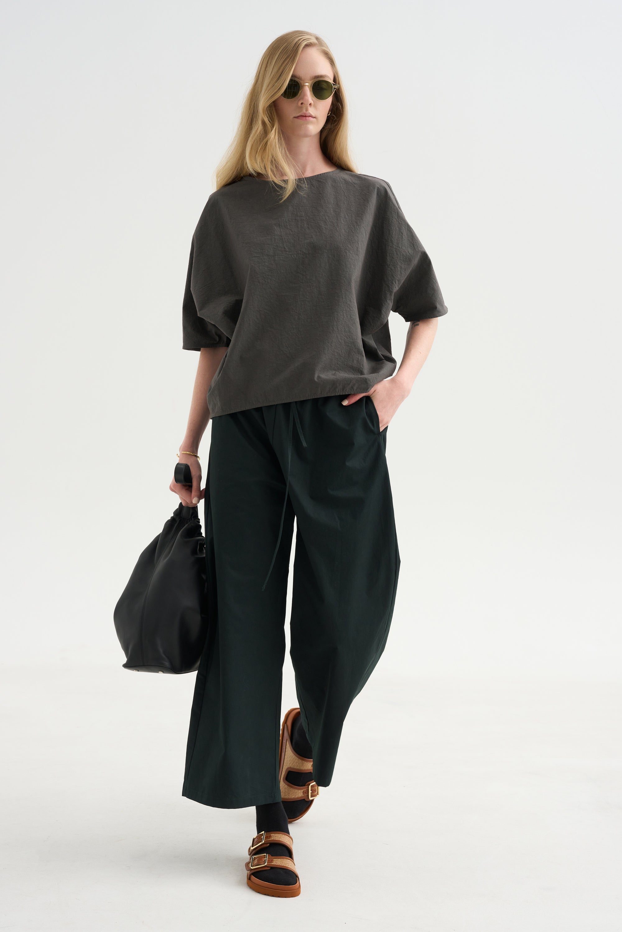 Shirt Cotton &amp; Linen, Bottle Green