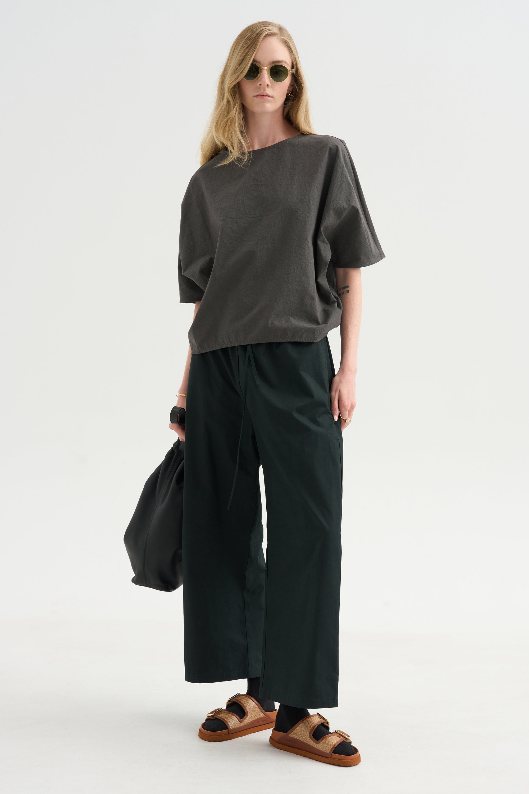 Shirt Cotton &amp; Linen, Bottle Green