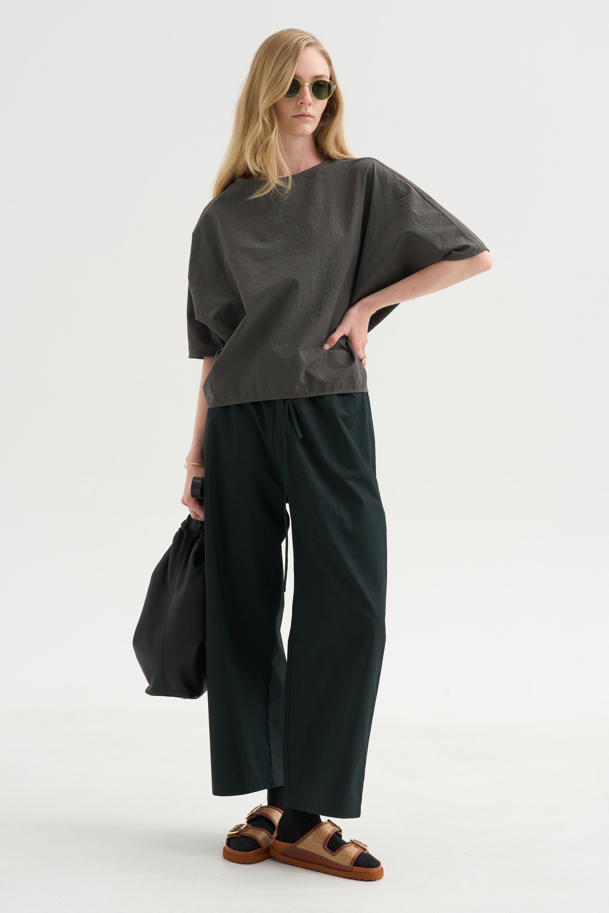 Shirt Cotton &amp; Linen, Bottle Green
