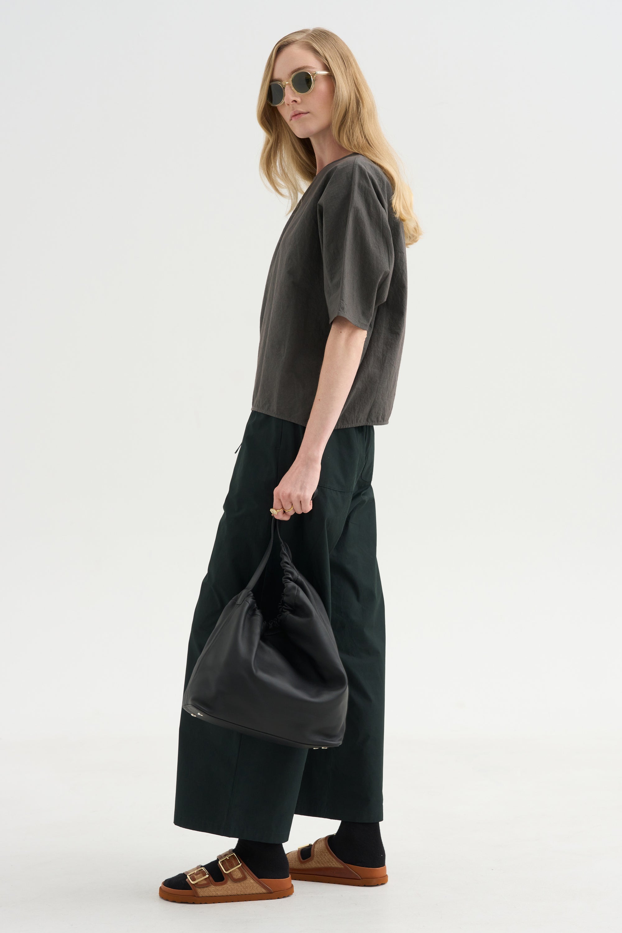 Shirt Cotton &amp; Linen, Bottle Green