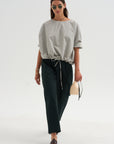 Shirt Printed Cotton, Black Net
