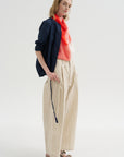 Tech Poplin Trousers, Cappucino