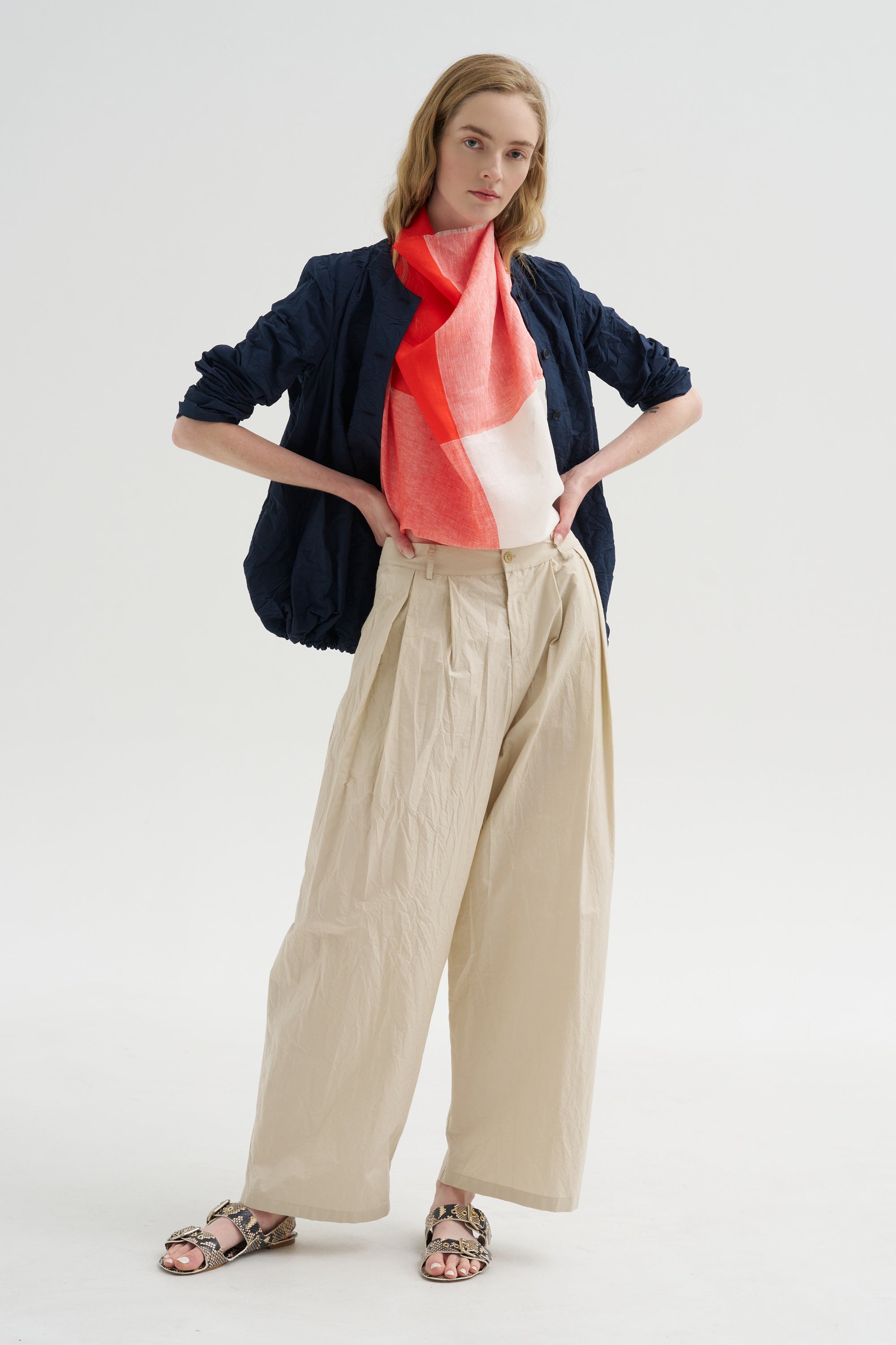 Tech Poplin Trousers, Cappucino