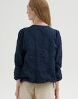 Crinkle Poplin Jacket, Abyss