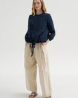 Crinkle Poplin Jacket, Abyss