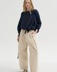 Crinkle Poplin Jacket, Abyss