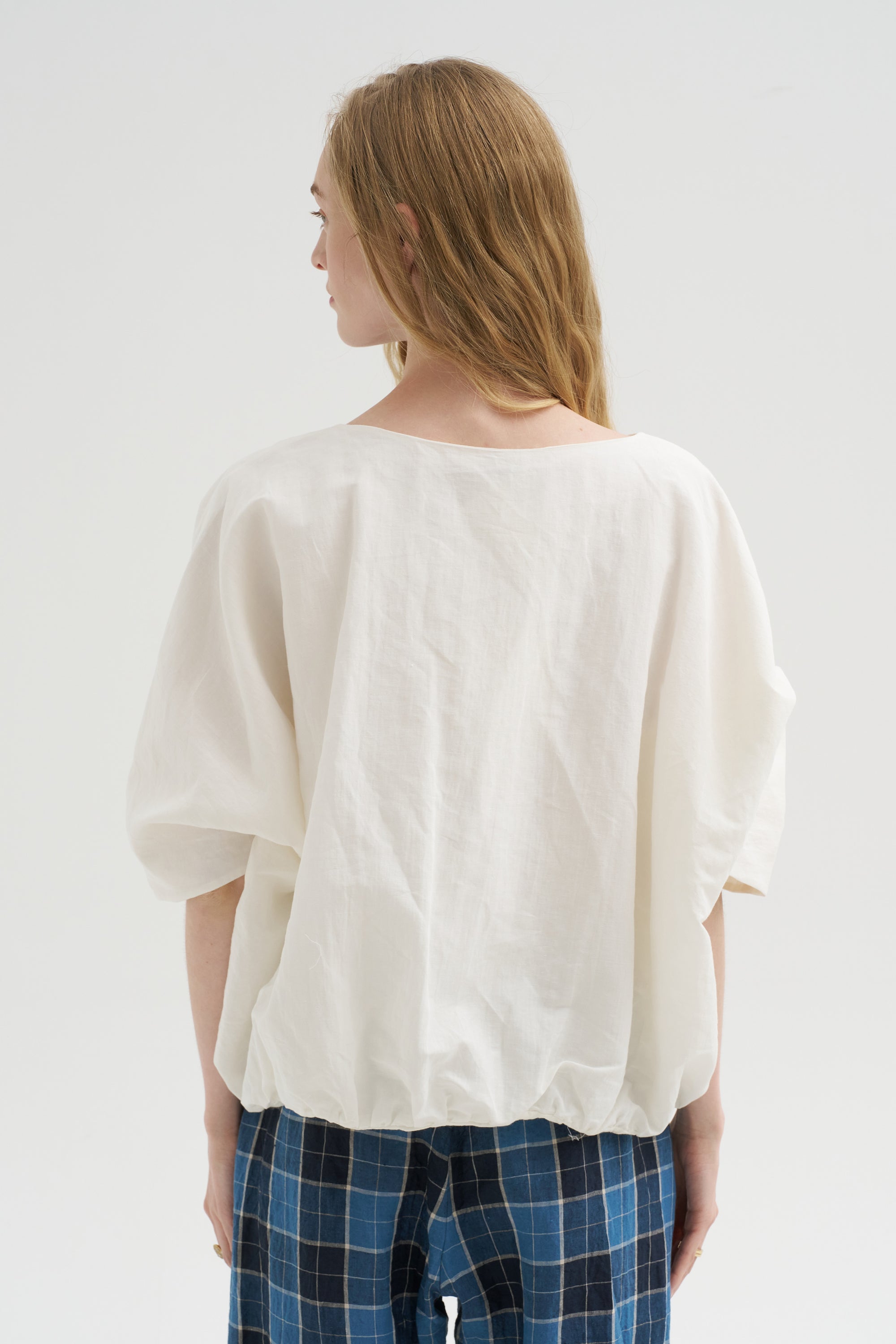Rolled Sleeve Shirt, Meringue