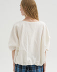 Rolled Sleeve Shirt, Meringue