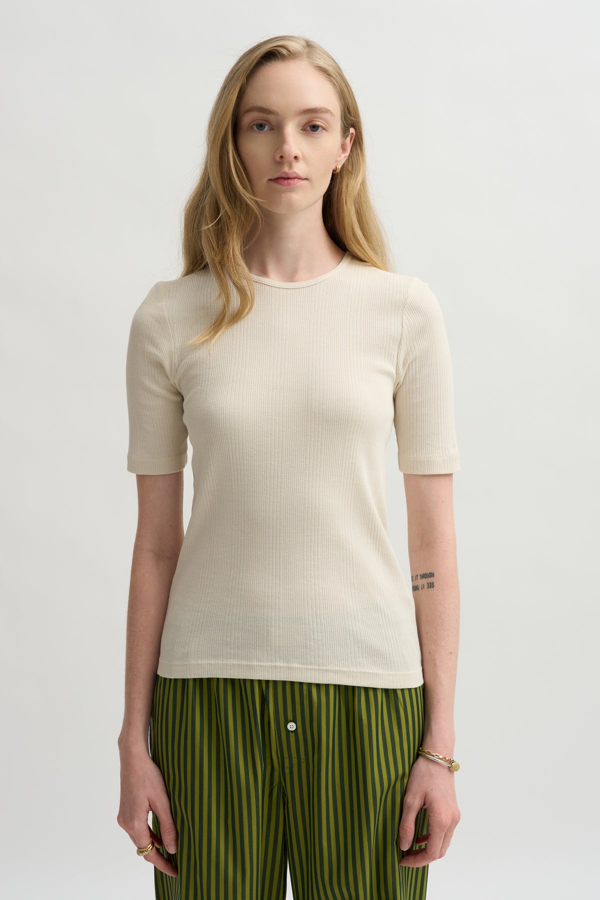 Bergen Short Sleeve Tee, Chalk