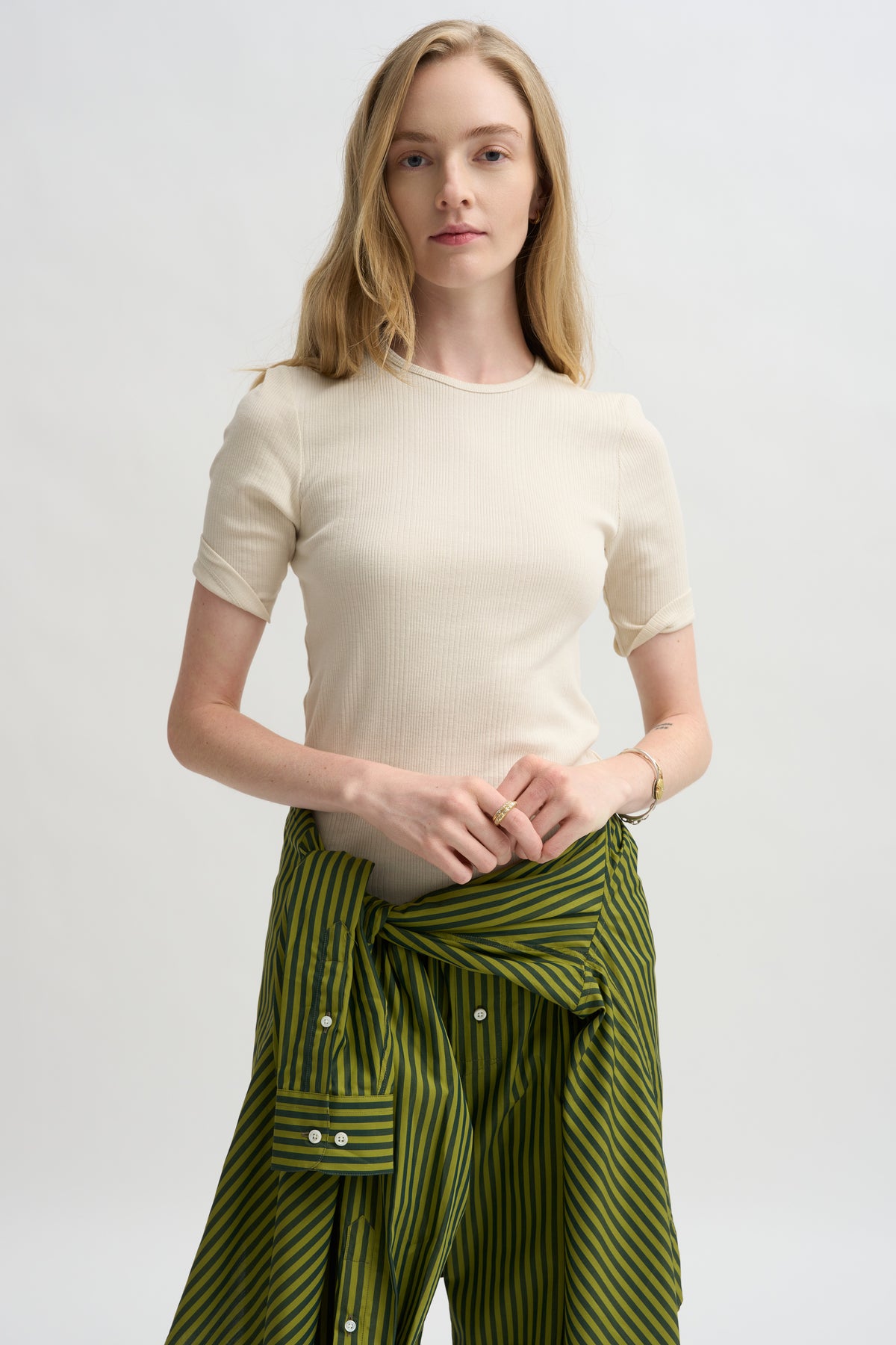 Bergen Short Sleeve Tee, Chalk