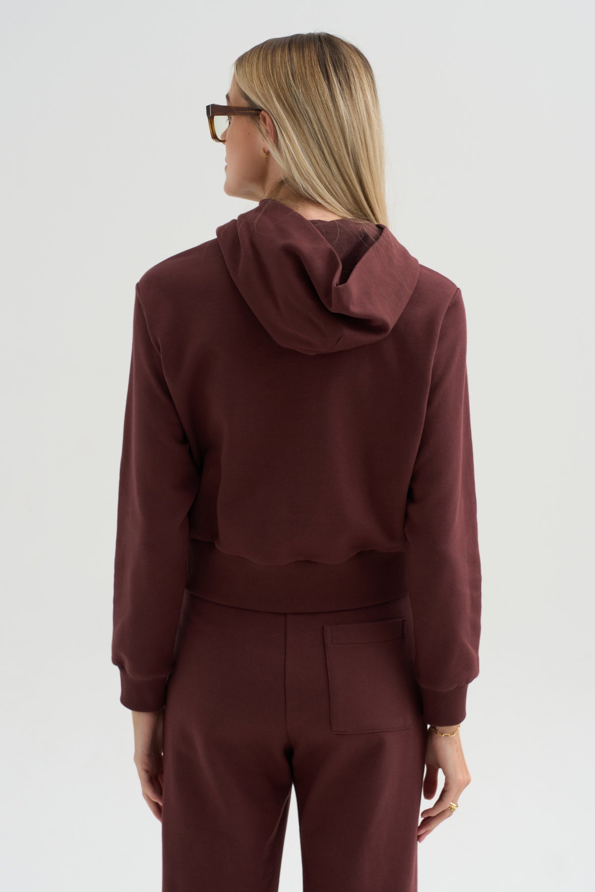 Morris Hoodie  With Snaps, Oxblood