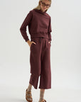 Morris Hoodie  With Snaps, Oxblood