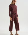 Morris Hoodie  With Snaps, Oxblood