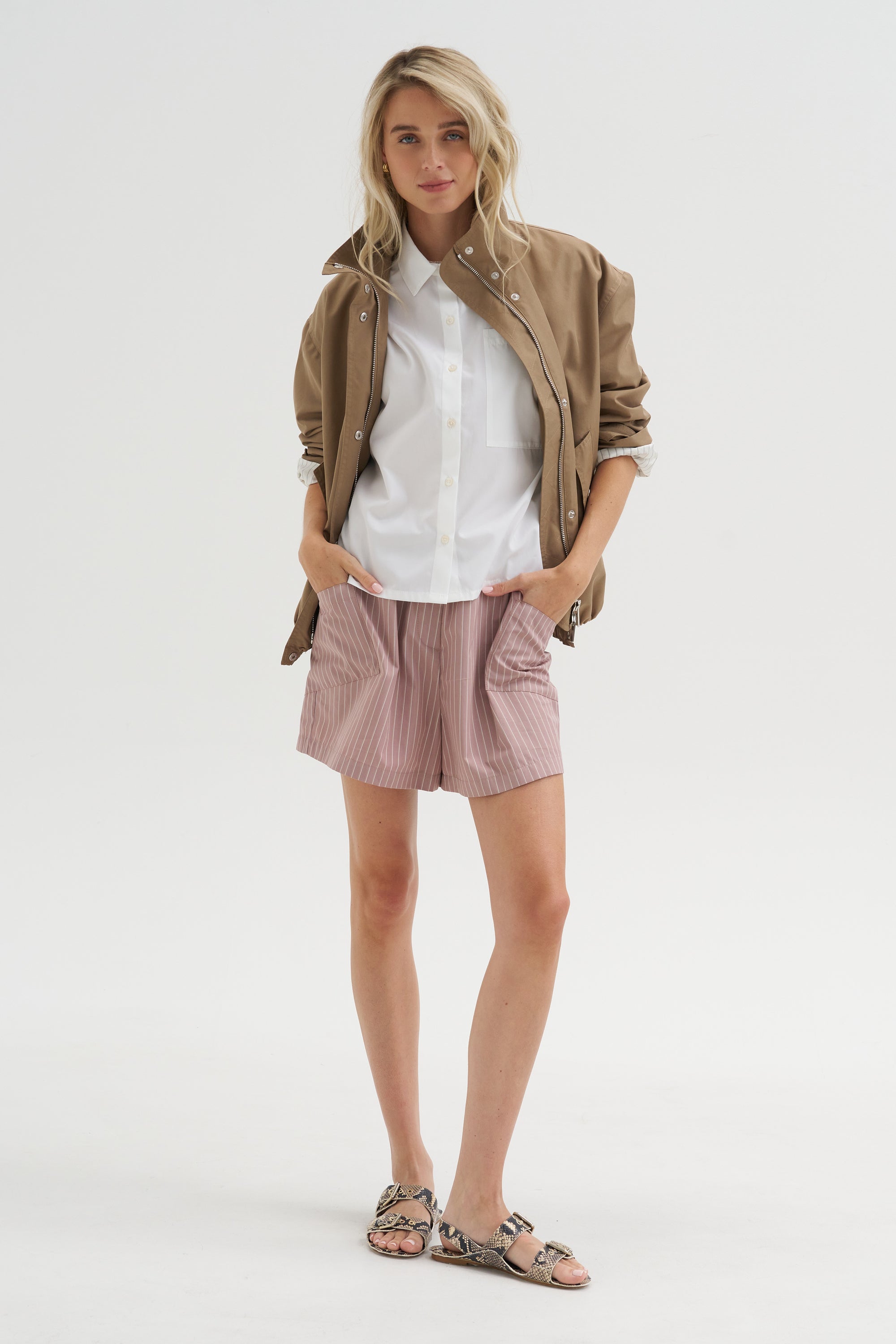 Laight - Shorts, Rose Stripe