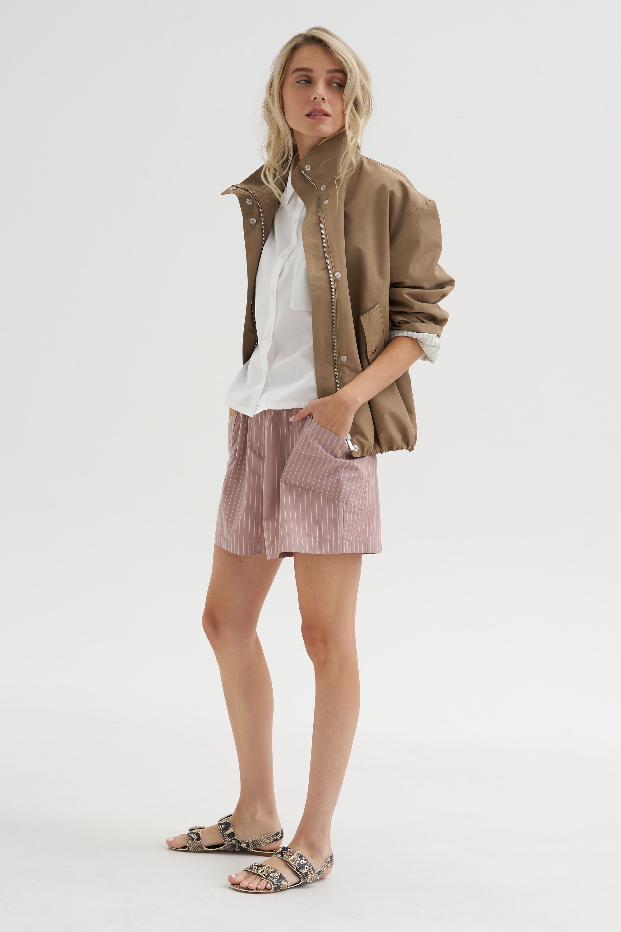 Laight - Shorts, Rose Stripe