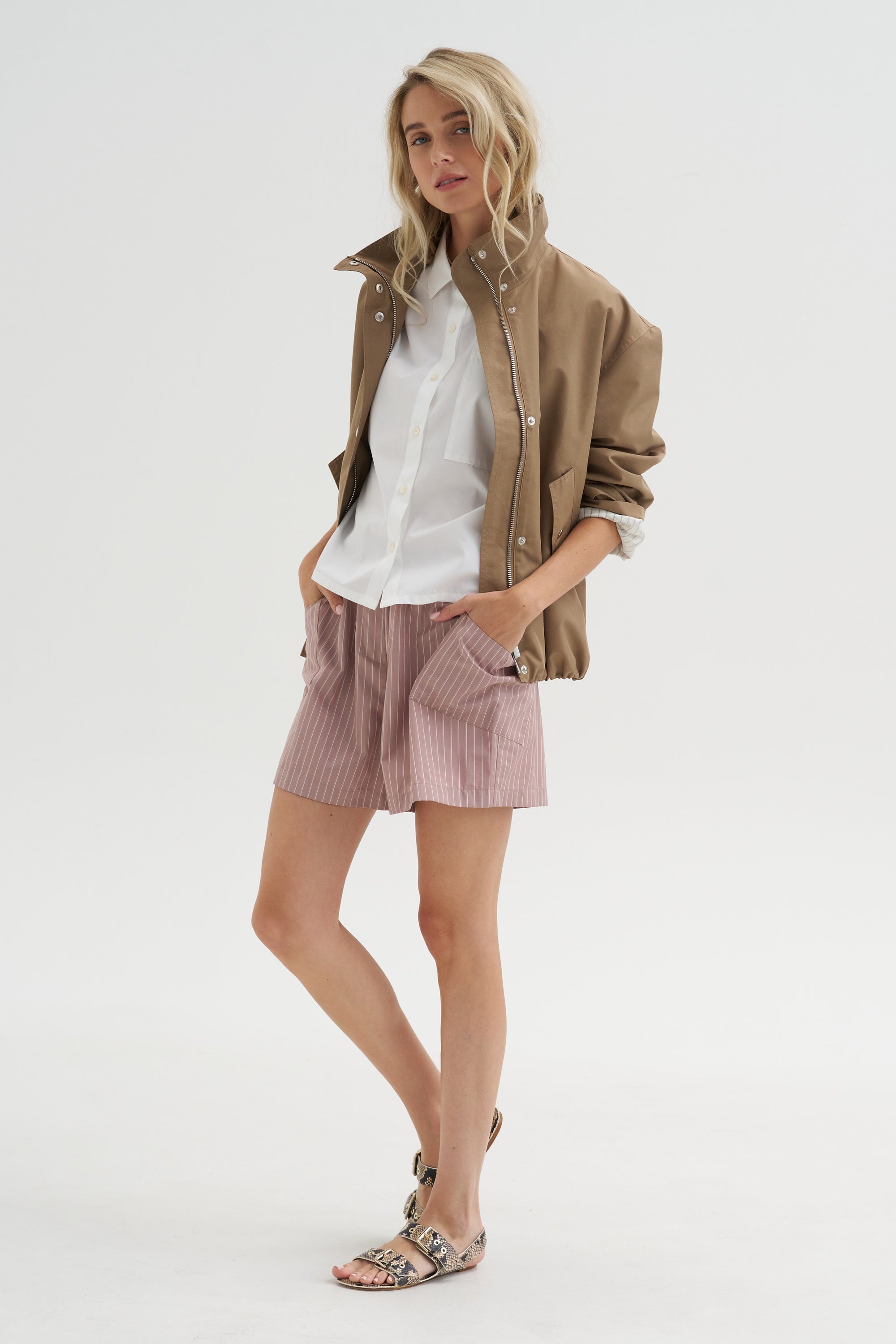 Laight - Shorts, Rose Stripe