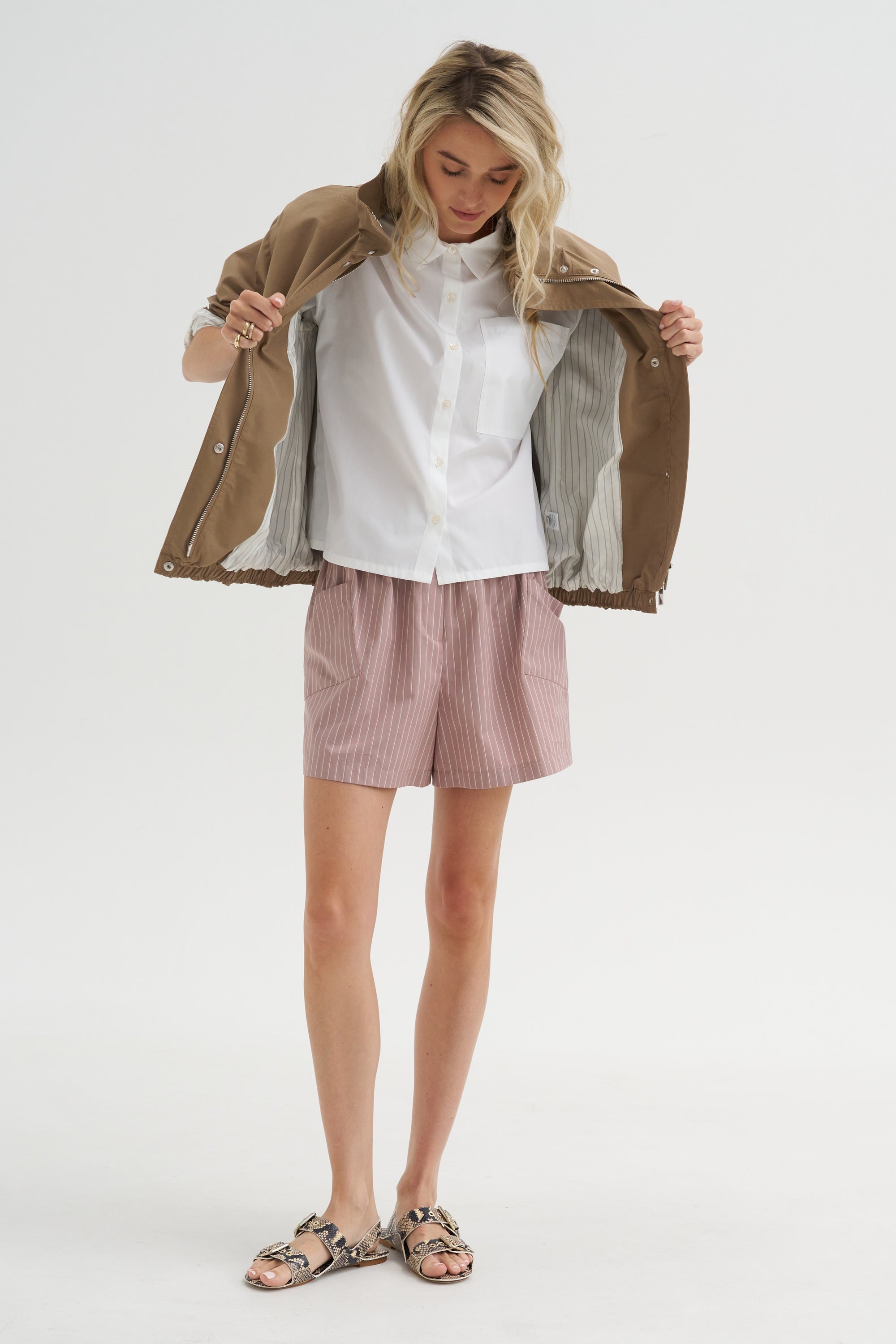 Laight - Shorts, Rose Stripe