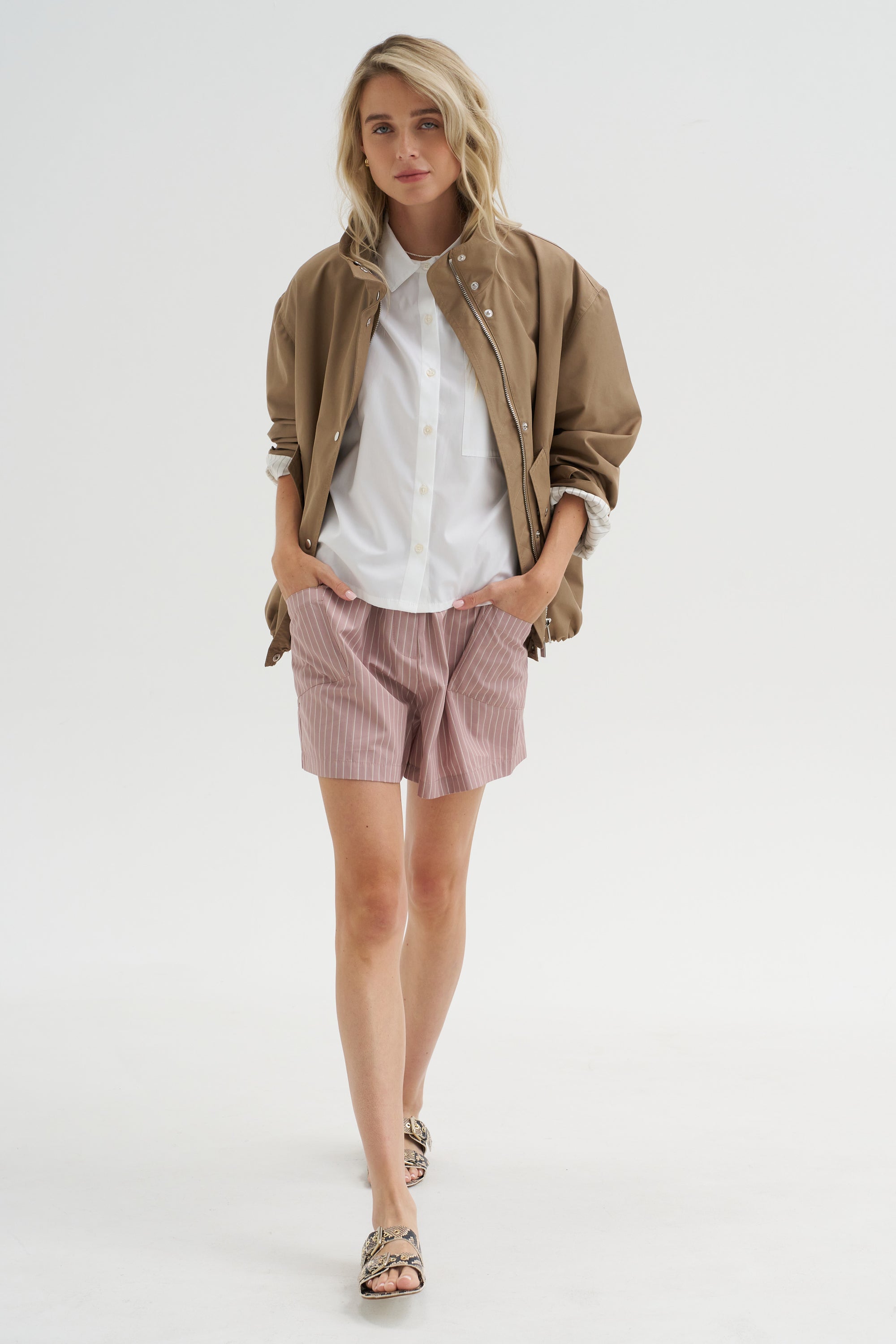 Laight - Shorts, Rose Stripe