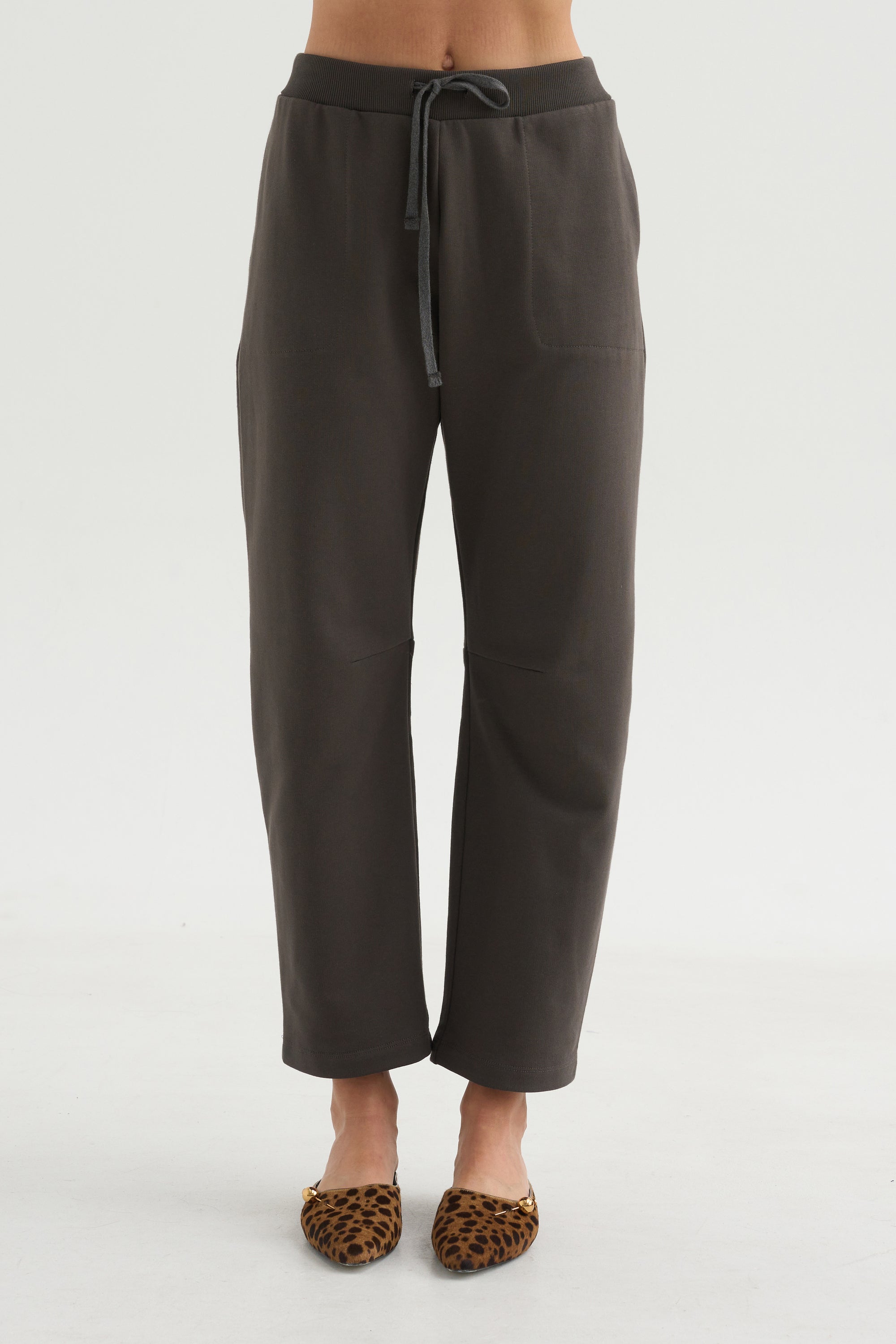 Baltic Barrel Leg Sweatpants, Granite