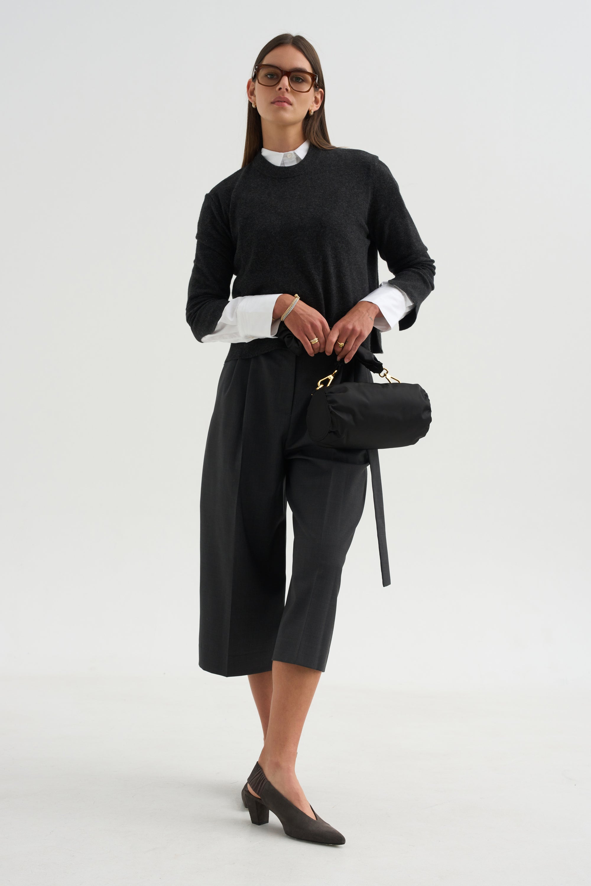 Reeve Culotte With Belt, Charcoal