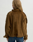 Hendrix Moto Jacket, Saddle