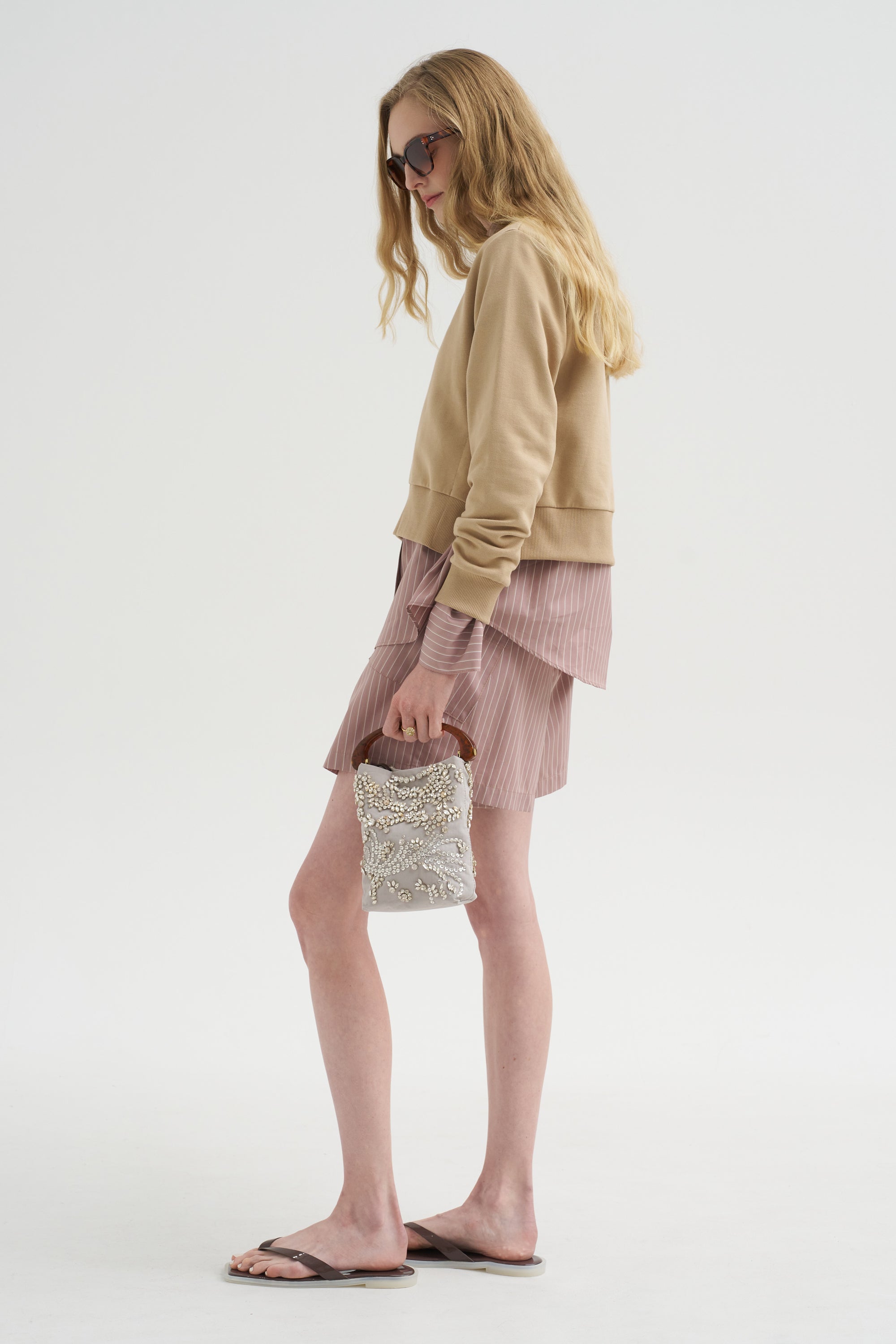 Kent - Crew Neck with Snaps, Khaki