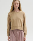 Kent - Crew Neck with Snaps, Khaki