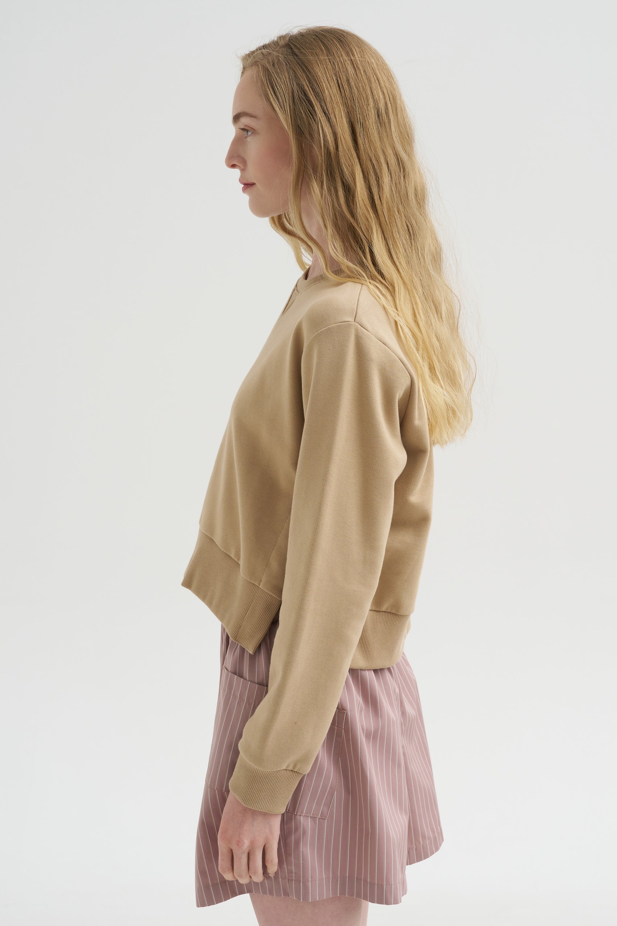 Kent - Crew Neck with Snaps, Khaki