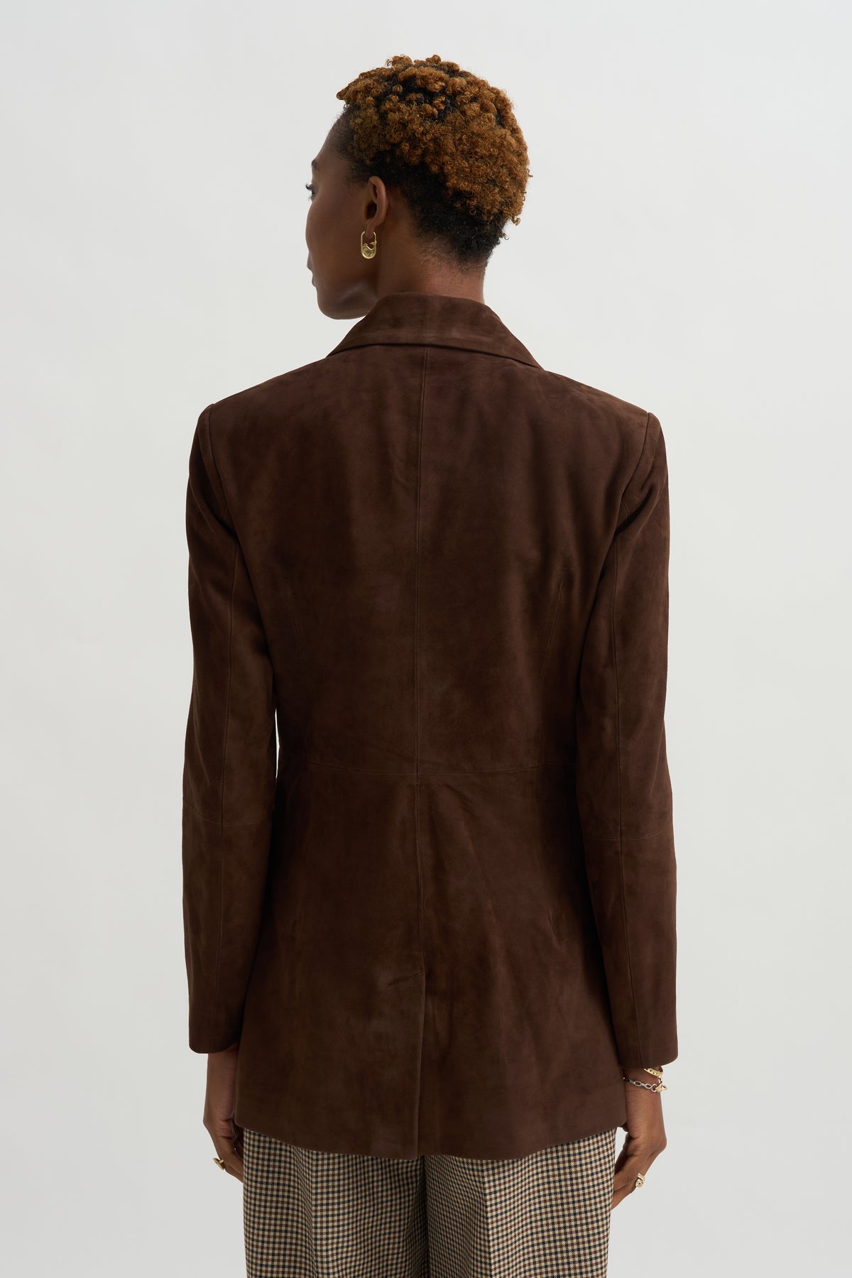 Safia - Lamb Suede, Mud Brown