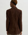 Safia - Lamb Suede, Mud Brown