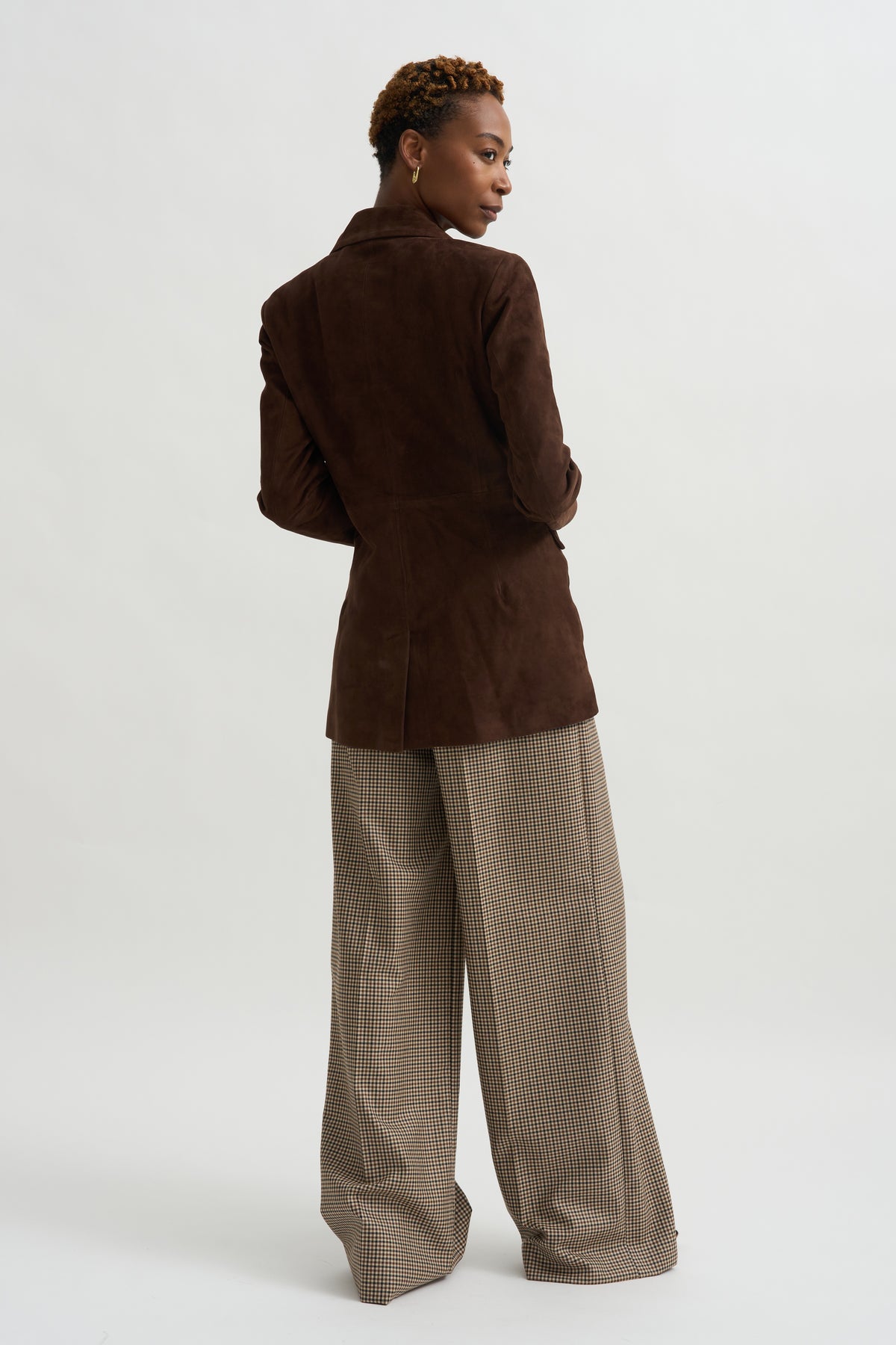Safia - Lamb Suede, Mud Brown